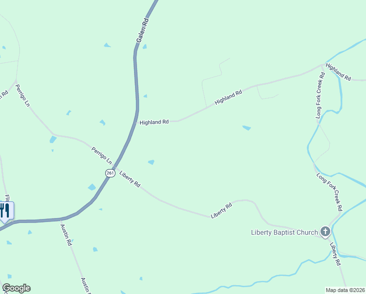 map of restaurants, bars, coffee shops, grocery stores, and more near 4341 Highland Road in Lafayette