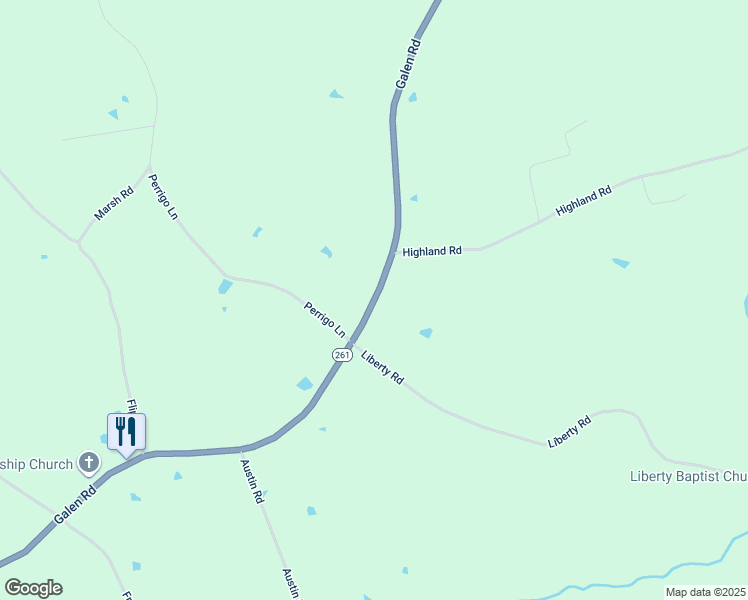 map of restaurants, bars, coffee shops, grocery stores, and more near 4575 Galen Road in Lafayette