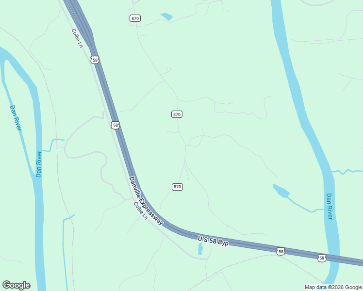 map of restaurants, bars, coffee shops, grocery stores, and more near Vandola Drive in Danville