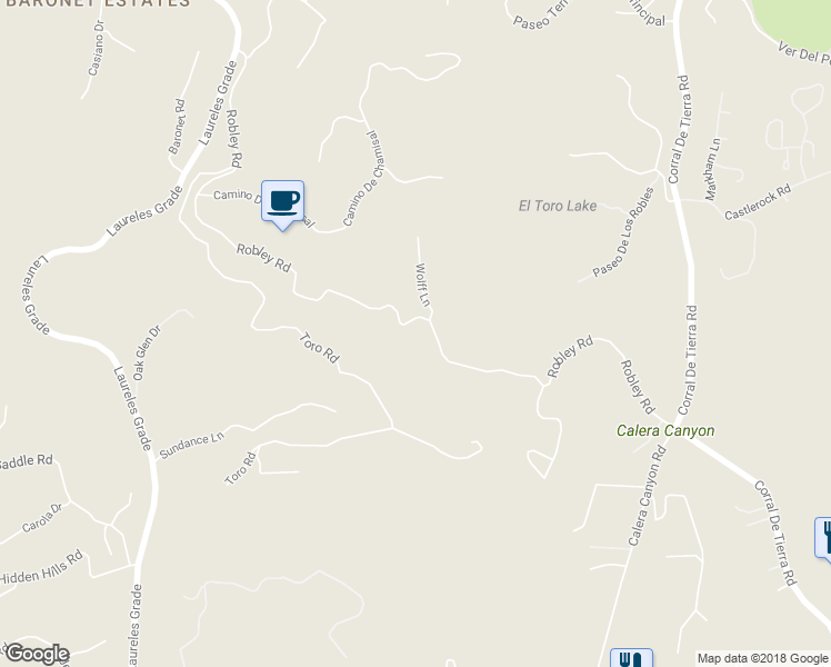 map of restaurants, bars, coffee shops, grocery stores, and more near 82 Robley Road in Salinas