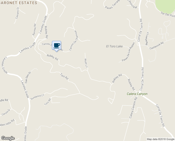 map of restaurants, bars, coffee shops, grocery stores, and more near Robley Road & Wolff Lane in Salinas