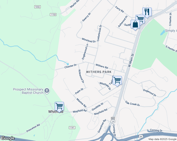 map of restaurants, bars, coffee shops, grocery stores, and more near 131 Laramie Circle in Danville