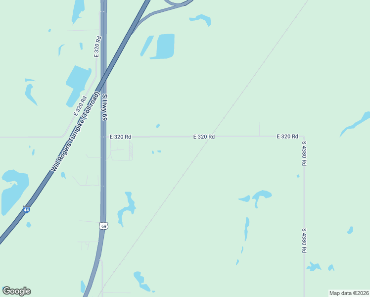 map of restaurants, bars, coffee shops, grocery stores, and more near 437367 East 320 Road in Big Cabin