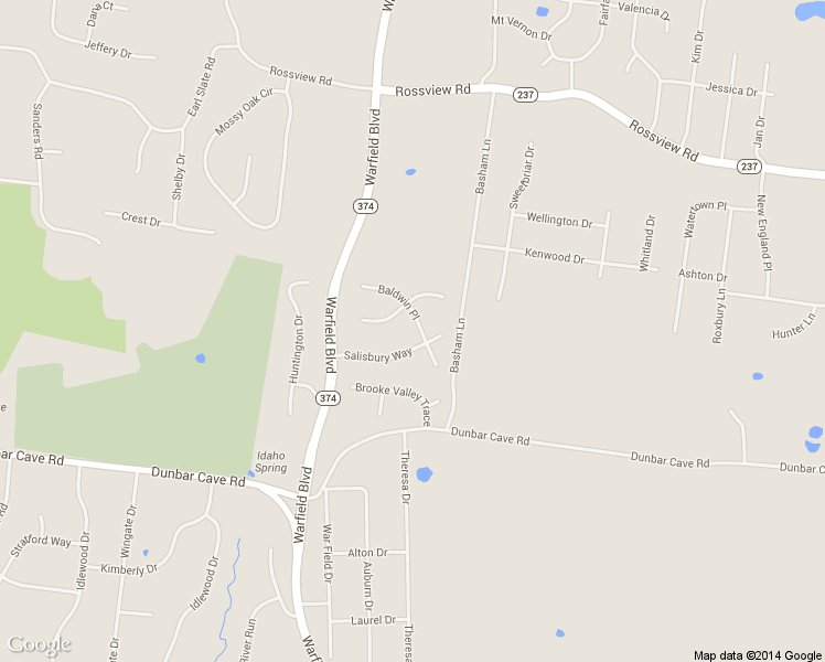 map of restaurants, bars, coffee shops, grocery stores, and more near 2005 Baldwin Place in Clarksville