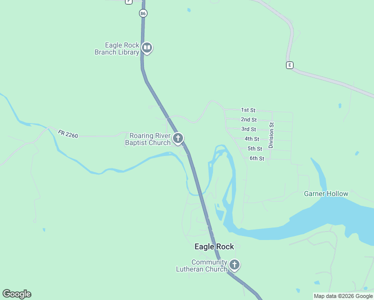map of restaurants, bars, coffee shops, grocery stores, and more near 28347 State Highway 86 in Eagle Rock