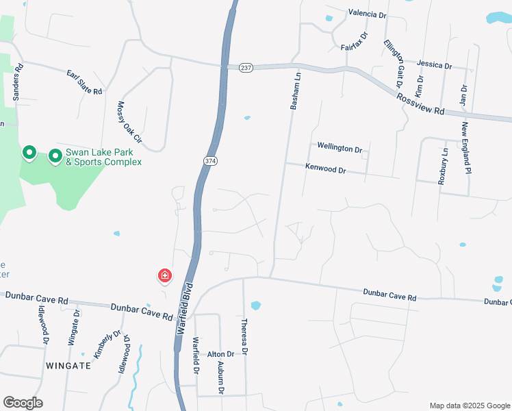 map of restaurants, bars, coffee shops, grocery stores, and more near 2005 Baldwin Place in Clarksville