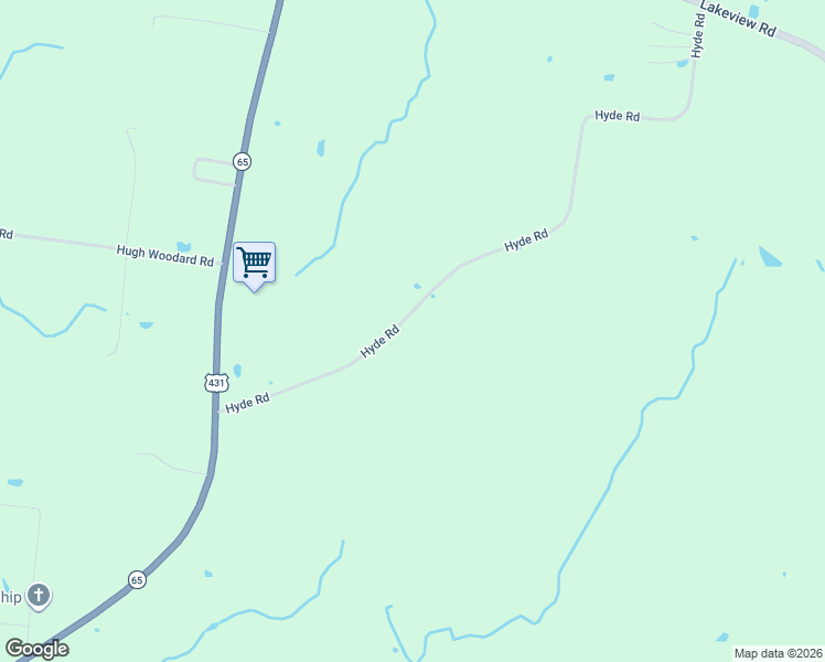 map of restaurants, bars, coffee shops, grocery stores, and more near 4829 Hyde Road in Springfield