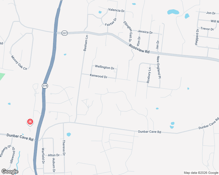 map of restaurants, bars, coffee shops, grocery stores, and more near 922 Kenwood Drive in Clarksville