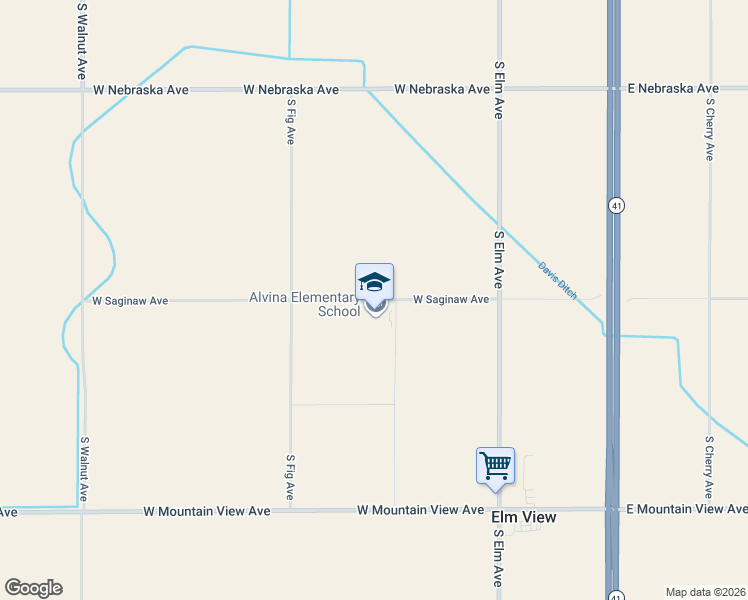map of restaurants, bars, coffee shops, grocery stores, and more near 295 West Saginaw Avenue in Caruthers