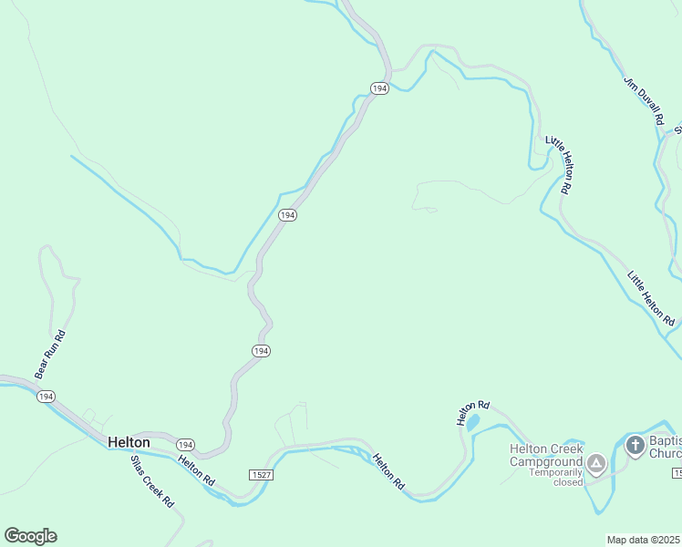 map of restaurants, bars, coffee shops, grocery stores, and more near 783 Helton Road in Grassy Creek