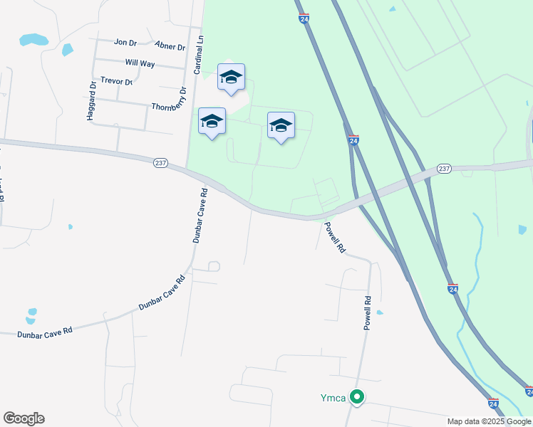 map of restaurants, bars, coffee shops, grocery stores, and more near 1237 Rossview Road in Clarksville