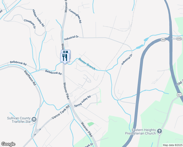 map of restaurants, bars, coffee shops, grocery stores, and more near 275 Basham Hill Road in Bristol