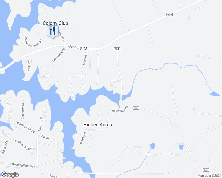 map of restaurants, bars, coffee shops, grocery stores, and more near 53 Holly Hill Lane in Valentines