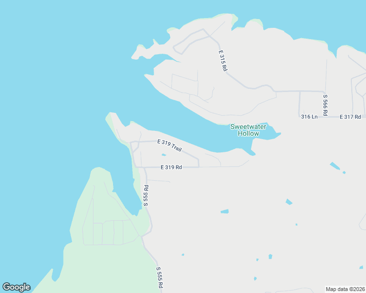 map of restaurants, bars, coffee shops, grocery stores, and more near 55640 East 319 Trail in Jay