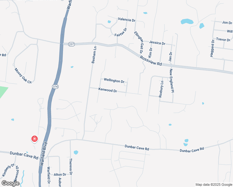 map of restaurants, bars, coffee shops, grocery stores, and more near 922 Kenwood Drive in Clarksville