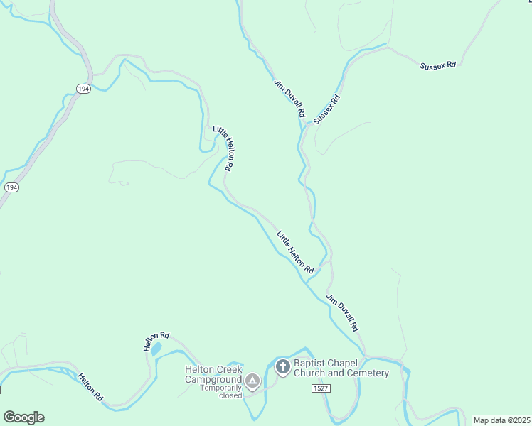 map of restaurants, bars, coffee shops, grocery stores, and more near 1215 Little Helton Road in Grassy Creek