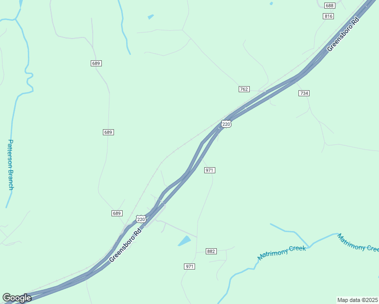 map of restaurants, bars, coffee shops, grocery stores, and more near 10606 Greensboro Road in Ridgeway