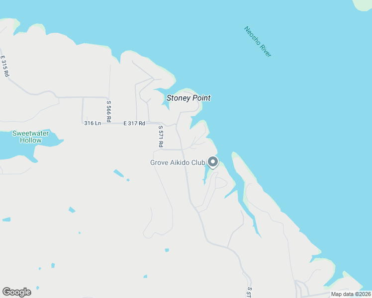 map of restaurants, bars, coffee shops, grocery stores, and more near 56851 East 318 Road in Jay