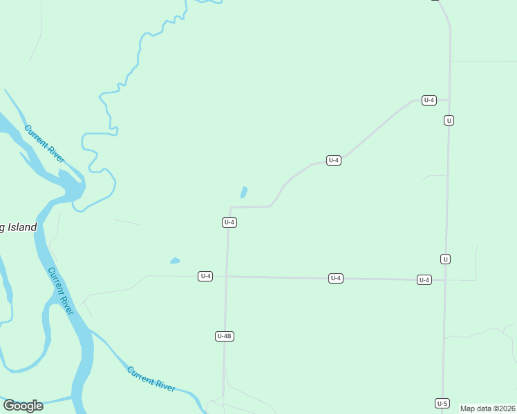 map of restaurants, bars, coffee shops, grocery stores, and more near County Road U-4 in Ripley County
