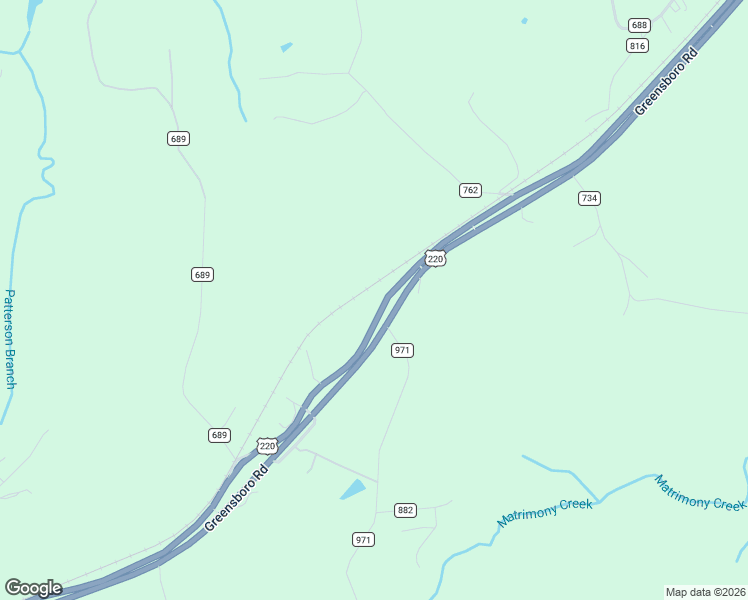 map of restaurants, bars, coffee shops, grocery stores, and more near 10582 Greensboro Road in Ridgeway