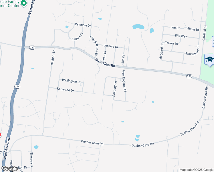 map of restaurants, bars, coffee shops, grocery stores, and more near 2146 Watertown Place in Clarksville