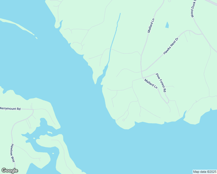 map of restaurants, bars, coffee shops, grocery stores, and more near 2 Pine Forest Road in Bracey