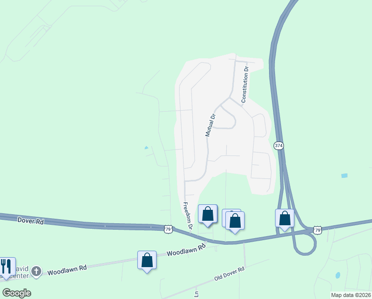 map of restaurants, bars, coffee shops, grocery stores, and more near 1601 Graham Lane in Clarksville