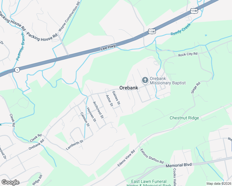 map of restaurants, bars, coffee shops, grocery stores, and more near 304 Gaines Street in Kingsport