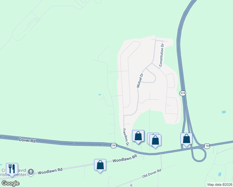 map of restaurants, bars, coffee shops, grocery stores, and more near 1601 Graham Lane in Clarksville
