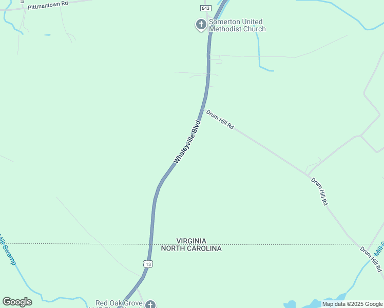 map of restaurants, bars, coffee shops, grocery stores, and more near 8860 Whaleyville Boulevard in Suffolk