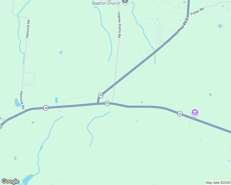 map of restaurants, bars, coffee shops, grocery stores, and more near 4747 Charles Dorris Road in Springfield