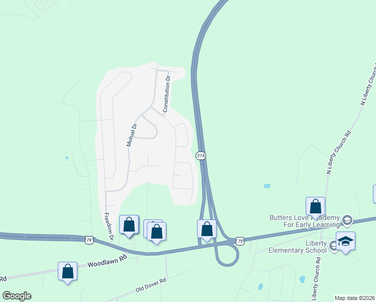 map of restaurants, bars, coffee shops, grocery stores, and more near 709 Tidwell Dr in Clarksville