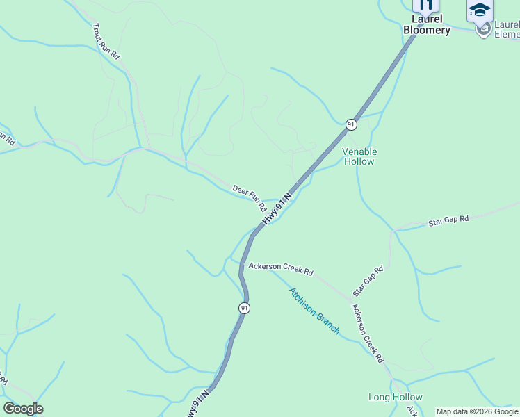 map of restaurants, bars, coffee shops, grocery stores, and more near 6206-6258 State Highway 91 in Mountain City