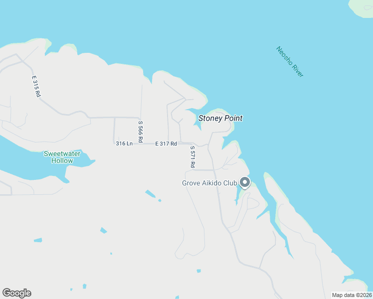 map of restaurants, bars, coffee shops, grocery stores, and more near 56851 East 318 Road in Jay