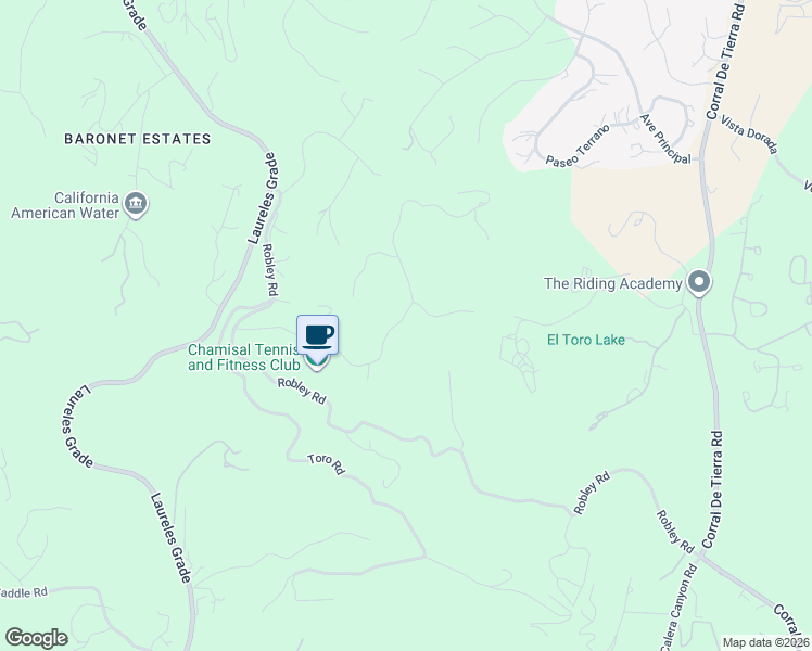map of restaurants, bars, coffee shops, grocery stores, and more near 25317 Camino De Chamisal in Salinas