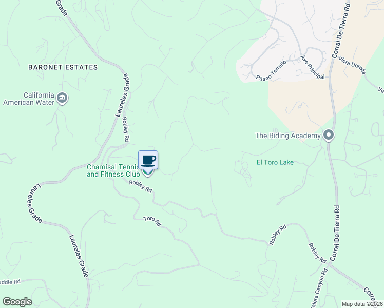 map of restaurants, bars, coffee shops, grocery stores, and more near 25317 Camino De Chamisal in Salinas