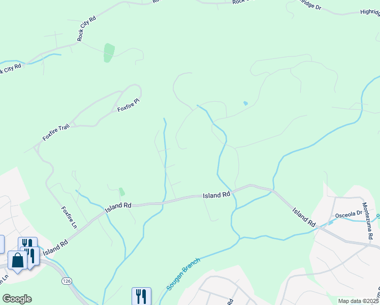 map of restaurants, bars, coffee shops, grocery stores, and more near 295 Old Island Trail in Kingsport