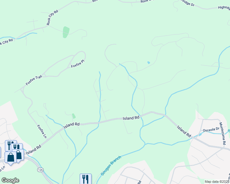 map of restaurants, bars, coffee shops, grocery stores, and more near 295 Old Island Trail in Kingsport