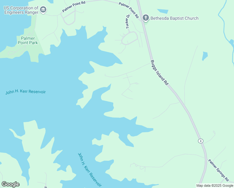 map of restaurants, bars, coffee shops, grocery stores, and more near 190 Brothers Drive in Boydton