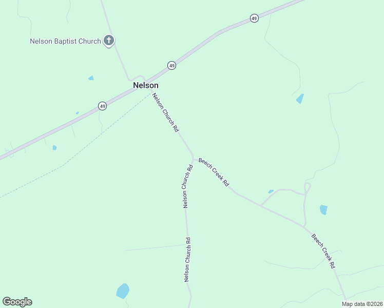 map of restaurants, bars, coffee shops, grocery stores, and more near 1159 Nelson Church Road in Nelson