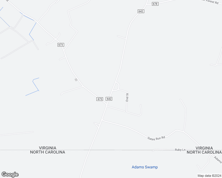 map of restaurants, bars, coffee shops, grocery stores, and more near 4461 Adams Swamp Road in Suffolk