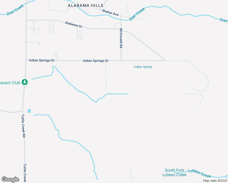 map of restaurants, bars, coffee shops, grocery stores, and more near 1064 Hunter Road in Lone Pine