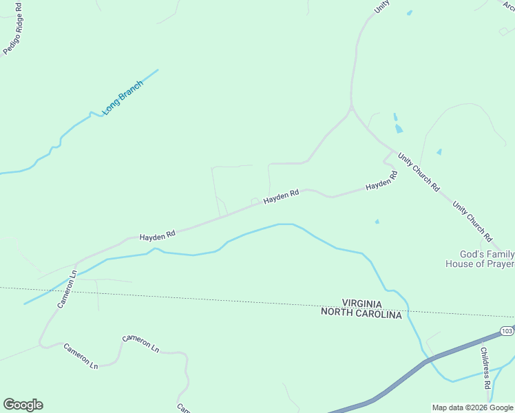 map of restaurants, bars, coffee shops, grocery stores, and more near 625 Hayden Road in Claudville