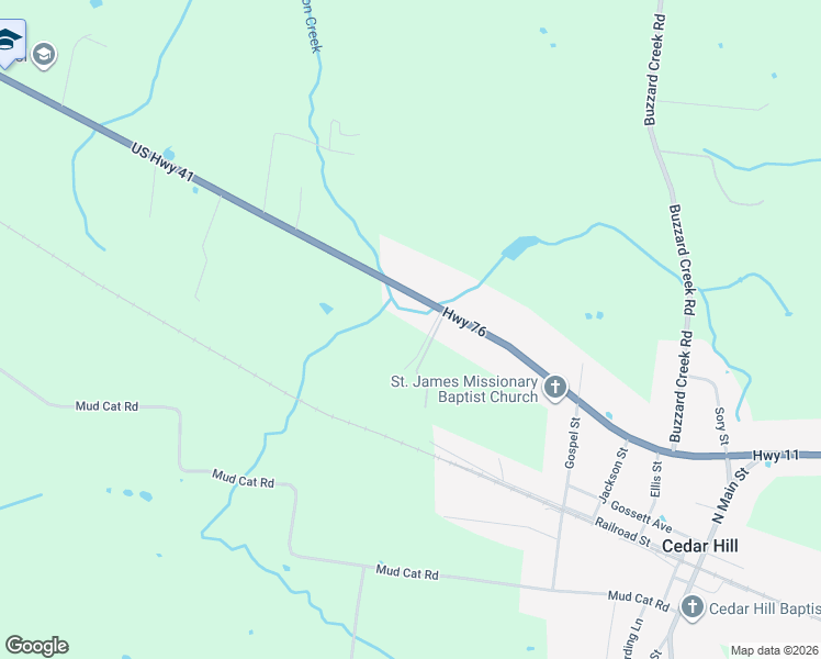 map of restaurants, bars, coffee shops, grocery stores, and more near 6734 U.S. 41 in Cedar Hill