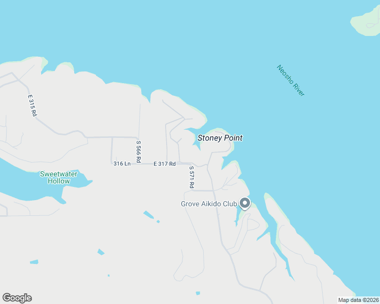 map of restaurants, bars, coffee shops, grocery stores, and more near 31656-31662 571 Lane in Jay