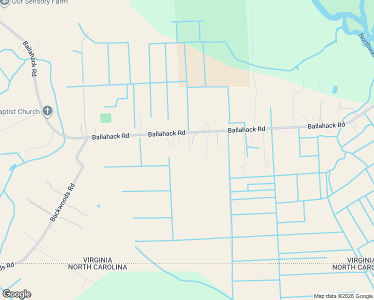 map of restaurants, bars, coffee shops, grocery stores, and more near 517 Ballahack Road in Chesapeake