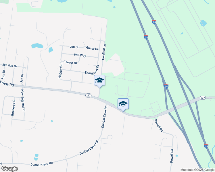 map of restaurants, bars, coffee shops, grocery stores, and more near 2235 Cardinal Lane in Clarksville