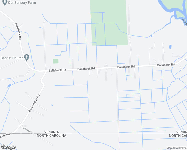 map of restaurants, bars, coffee shops, grocery stores, and more near 517 Ballahack Road in Chesapeake