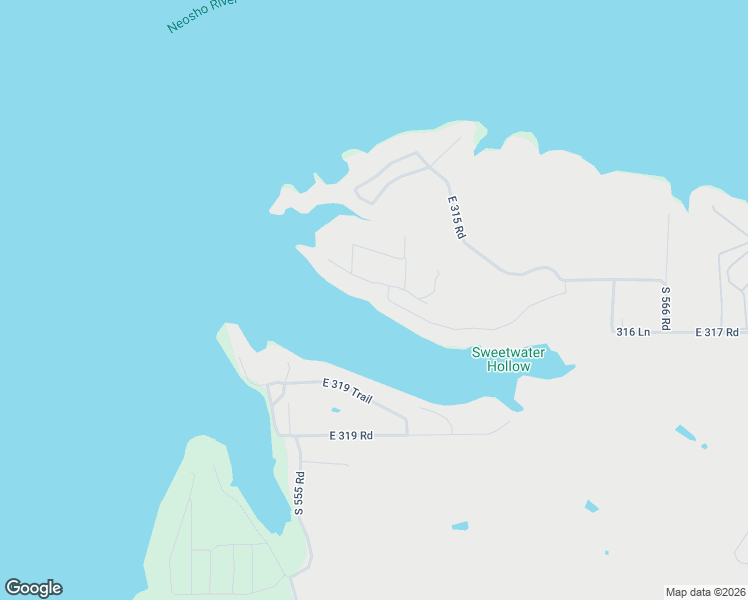 map of restaurants, bars, coffee shops, grocery stores, and more near 55881 East 316 Road in Jay