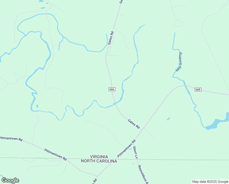 map of restaurants, bars, coffee shops, grocery stores, and more near 6832 Gates Road in Suffolk